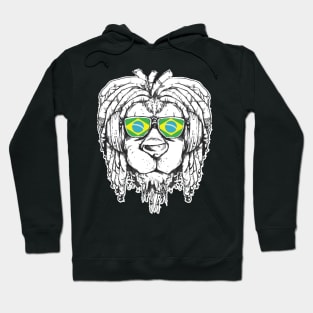 Rasta Reggae Lion Brazil Gift Rastafari Hoodie